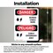 Signmission Cable Buried Here Bilingual, 7 in W x Rectangle, Vinyl Decal OS-2PACK-DS-D-710-VS-1051 - alternate 6